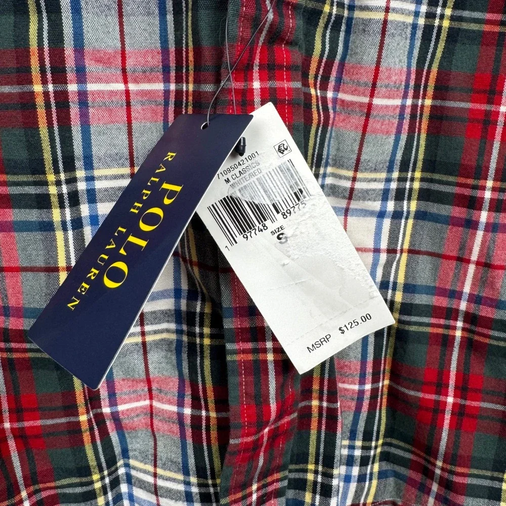 Polo Ralph Lauren Men's Classic Fit Plaid Button Down Shirt Size S‎